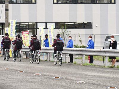 静清高等学校前『春の全国交通安全運動』3