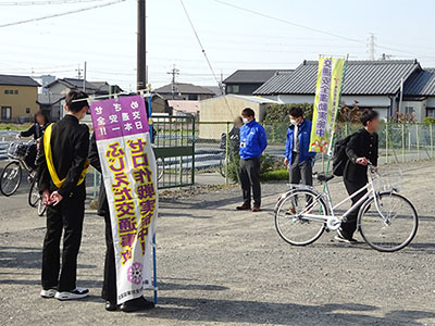 藤枝北高等学校南門前【写真】