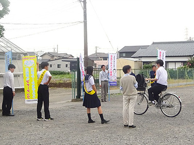 藤枝北高等学校の通用門