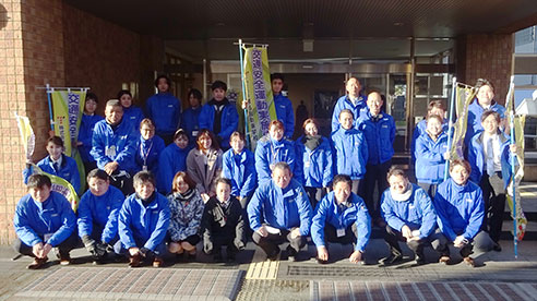藤枝西高等学校前にて『年末の交通安全県民運動』の立哨活動を実施【バナー画像】