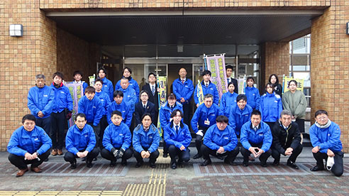 藤枝西高等学校前にて『年末の交通安全県民運動』の立哨活動を実施【バナー画像】